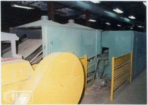 1994. Fragment linii produkcyjnej do przetwarzania konopi w Cellinenie